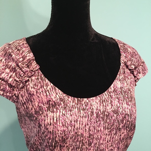 Banana Republic Pink Speckled Cap Sleeve Sheath Dress - Picture 3 of 8